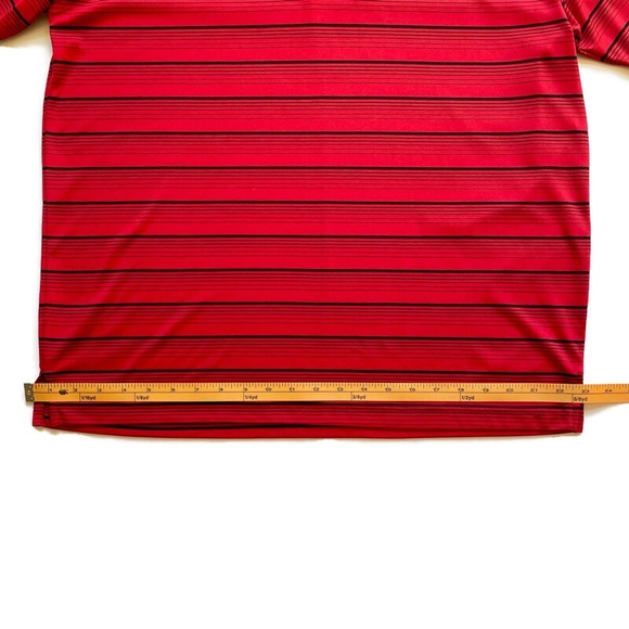 PGA Tour Men’s Dri Fit Golf Polo Shirt Red & Black - Size XL - Picture 3 of 4
